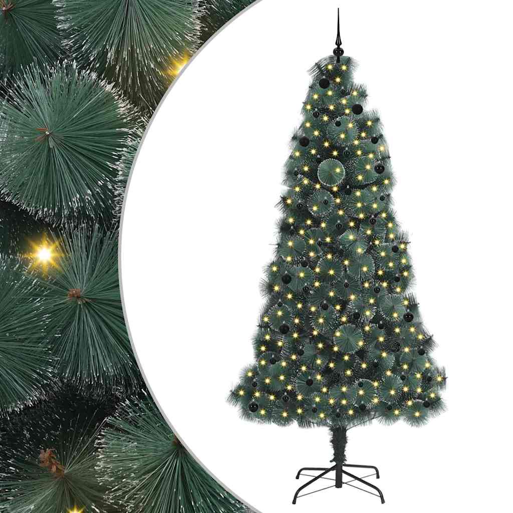 Artificial Pre-lit Christmas Tree with Ball Set Green 240 cm
