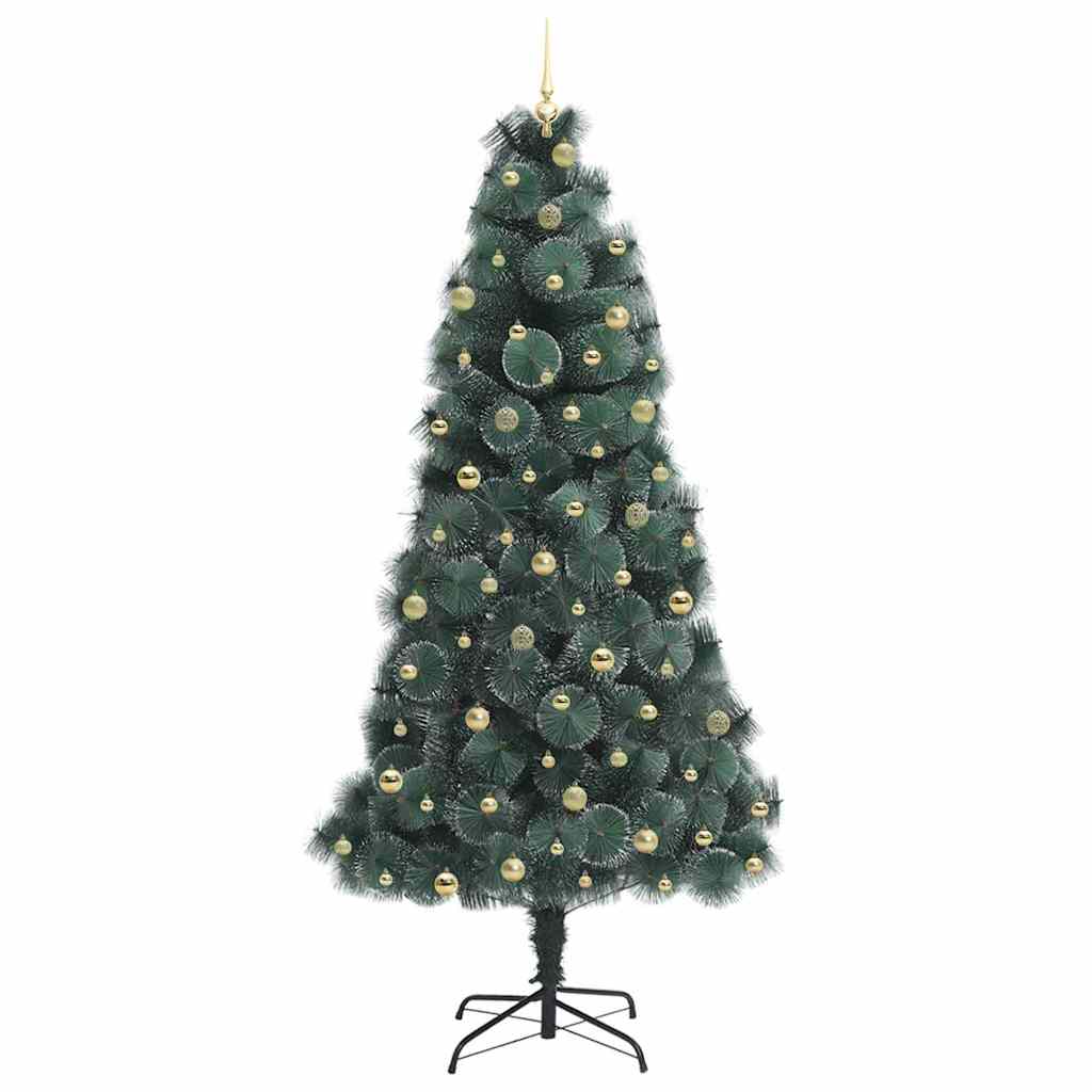 Artificial Pre-lit Christmas Tree with Ball Set Green 240 cm