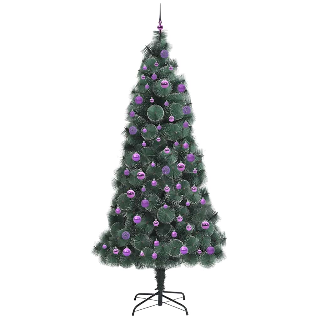 Artificial Pre-lit Christmas Tree with Ball Set Green 240 cm
