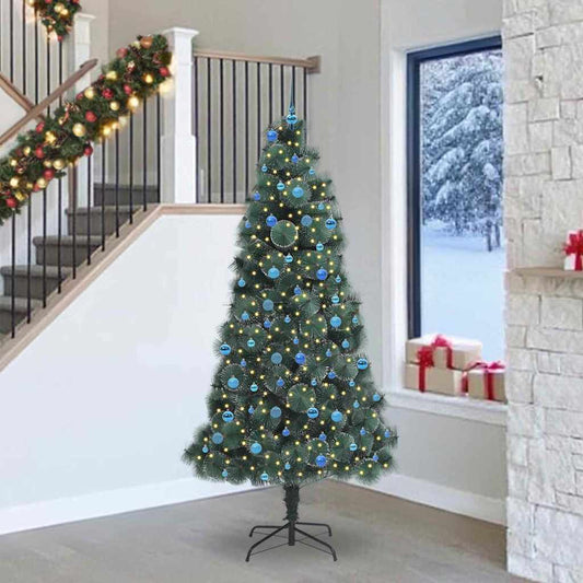 Artificial Pre-lit Christmas Tree with Ball Set Green 240 cm