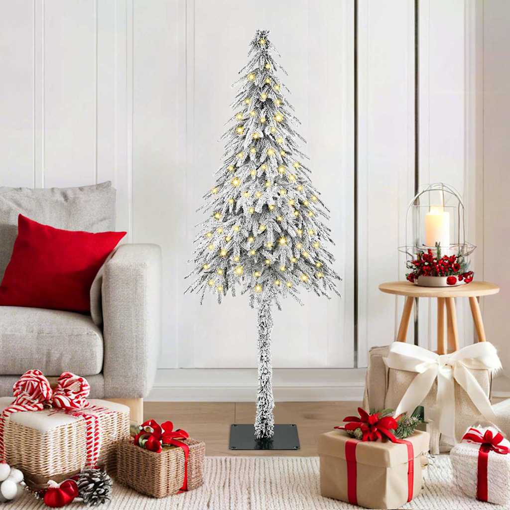 Christmas Tree with 150 LEDs White 120 cm PE and Steel