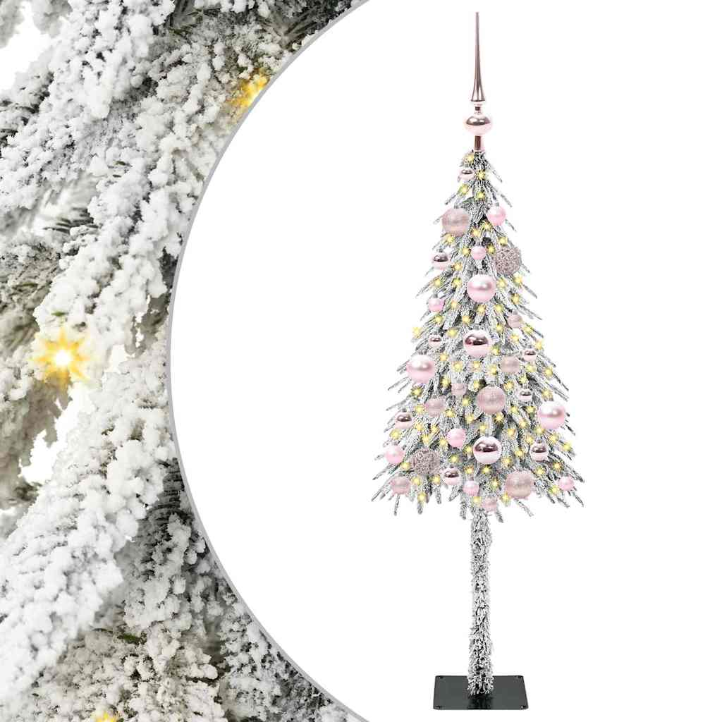 Christmas Tree with 150 LEDs White 120 cm PE and Steel
