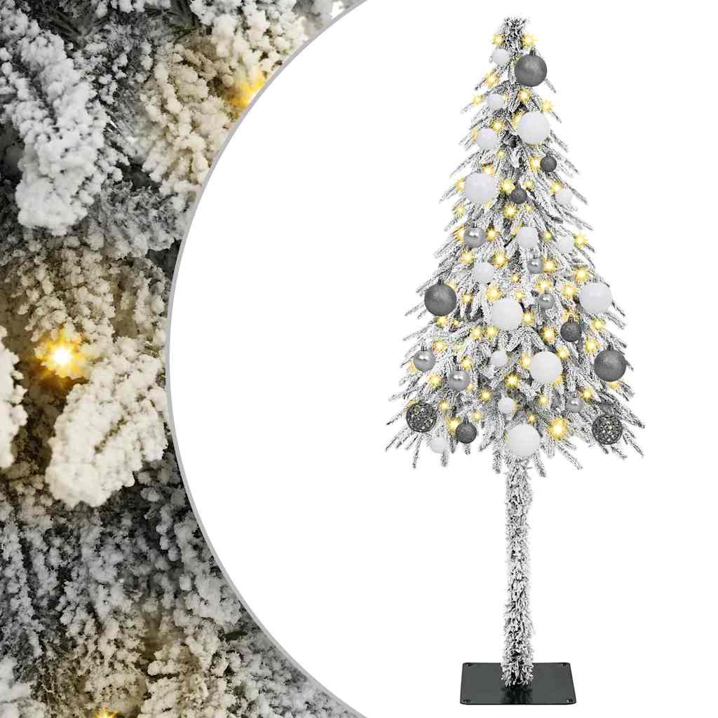 Christmas Tree with 150 LEDs White 150 cm PE and Steel
