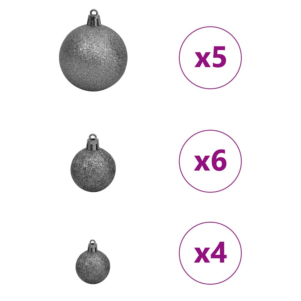 Christmas Tree with 150 LEDs White 150 cm PE and Steel