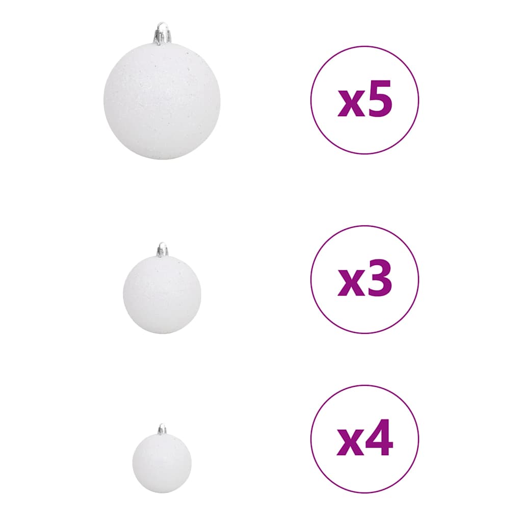 Christmas Tree with 150 LEDs White 150 cm PE and Steel