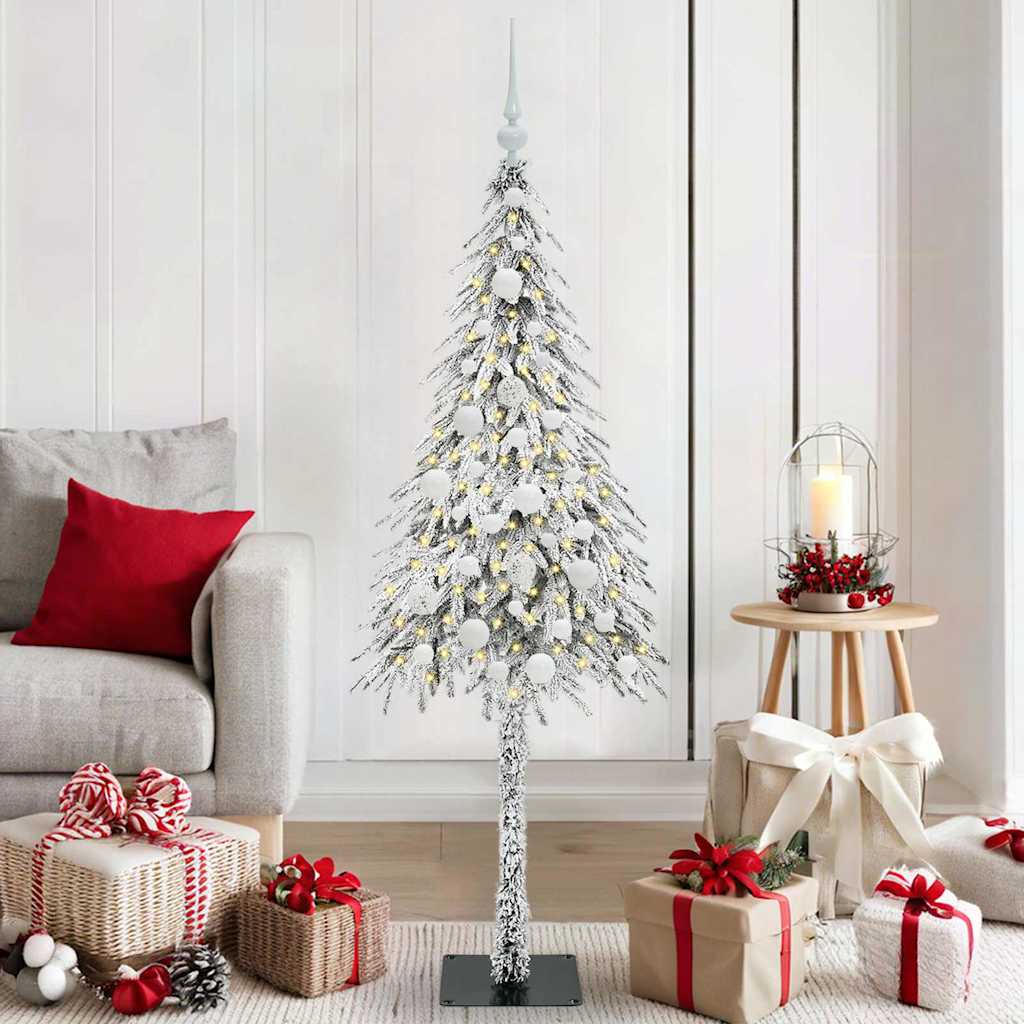 Christmas Tree with 150 LEDs White 150 cm PE and Steel