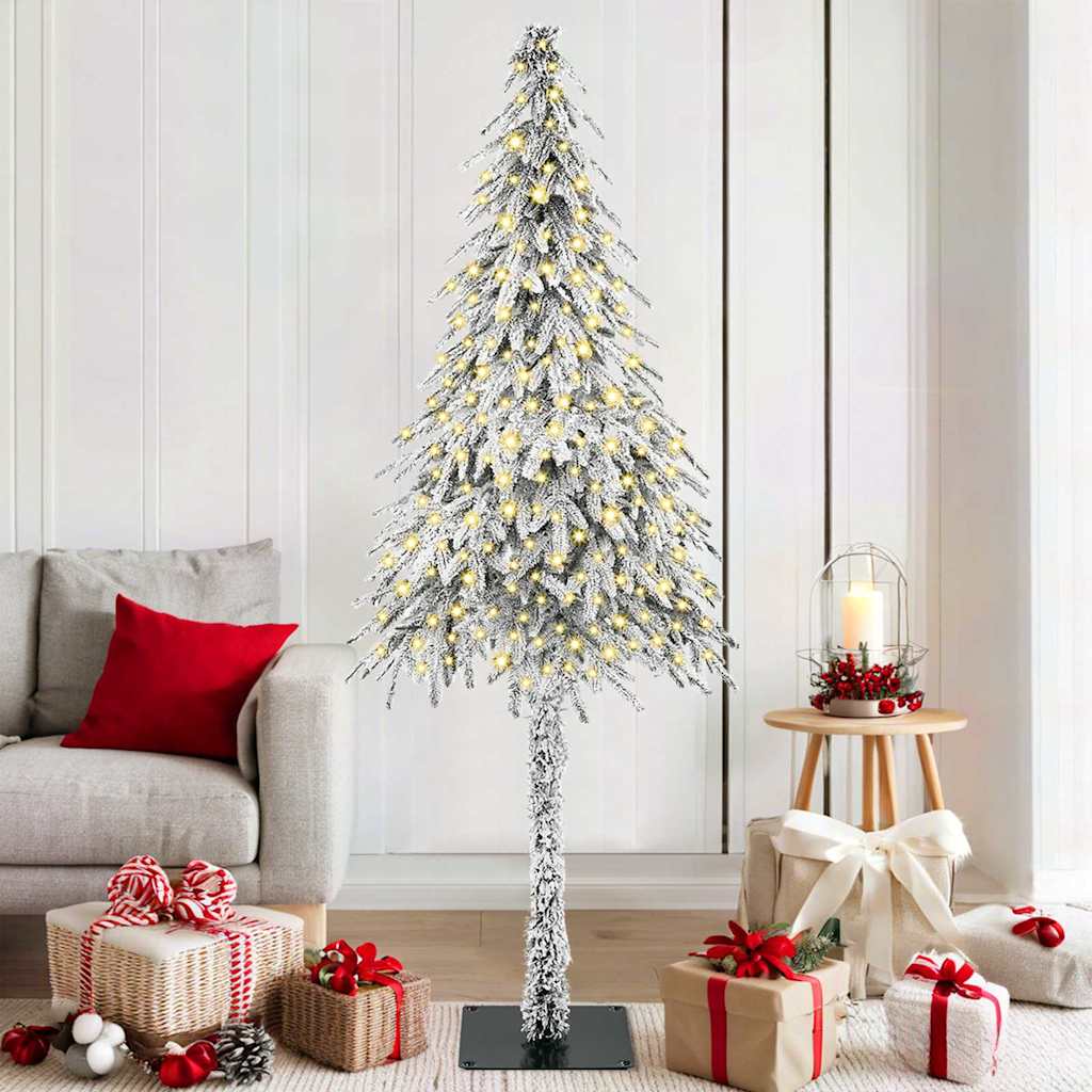 Christmas Tree with 300 LEDs White 180 cm PE and Steel