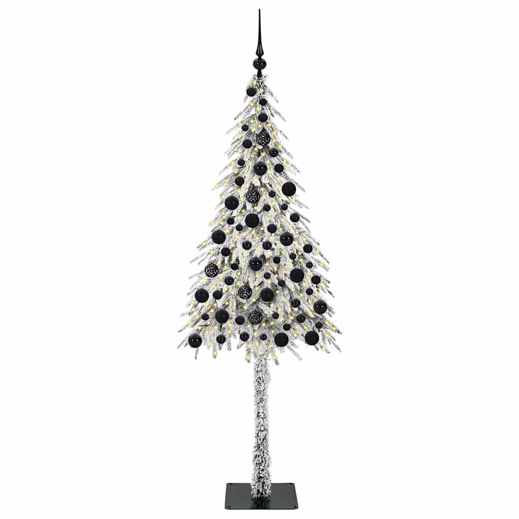Christmas Tree with 300 LEDs White 180 cm PE and Steel