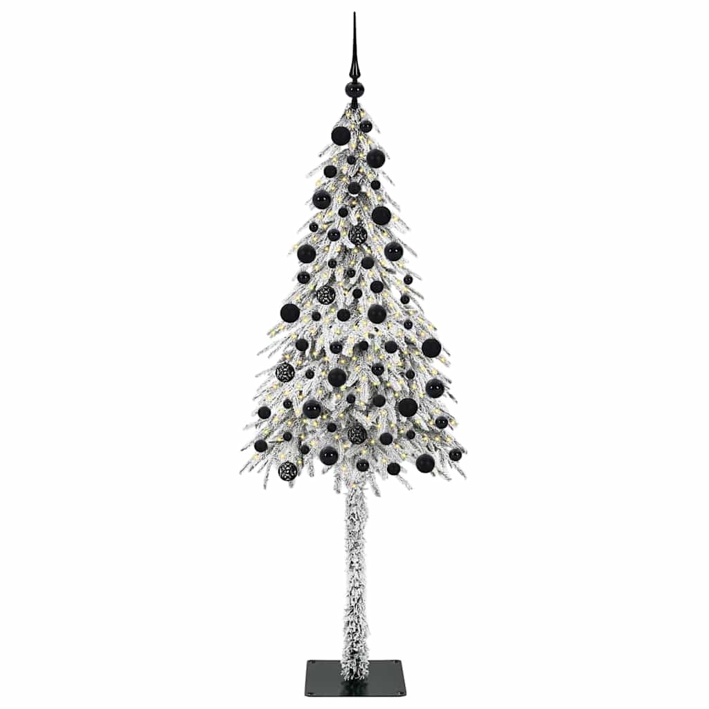 Christmas Tree with 300 LEDs White 210 cm PE and Steel