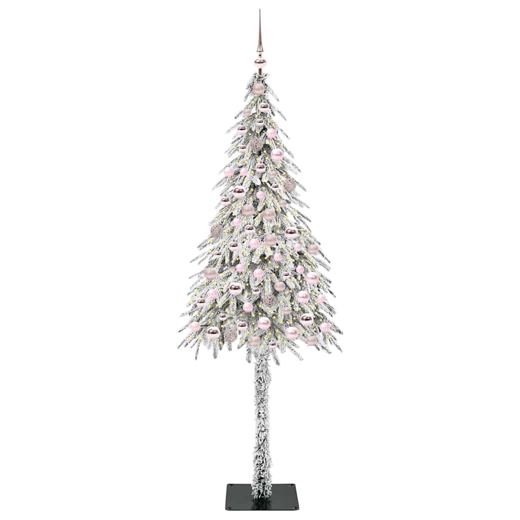 Christmas Tree with 300 LEDs White 210 cm PE and Steel