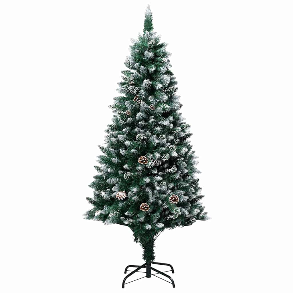 Artificial Christmas Tree with 300 LEDs with Stand Green 180 cm