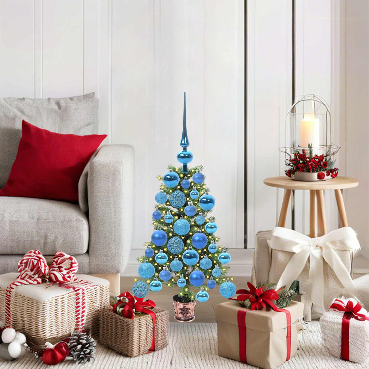 Christmas Tree with 150 LEDs with Stand Green 65 cm PE