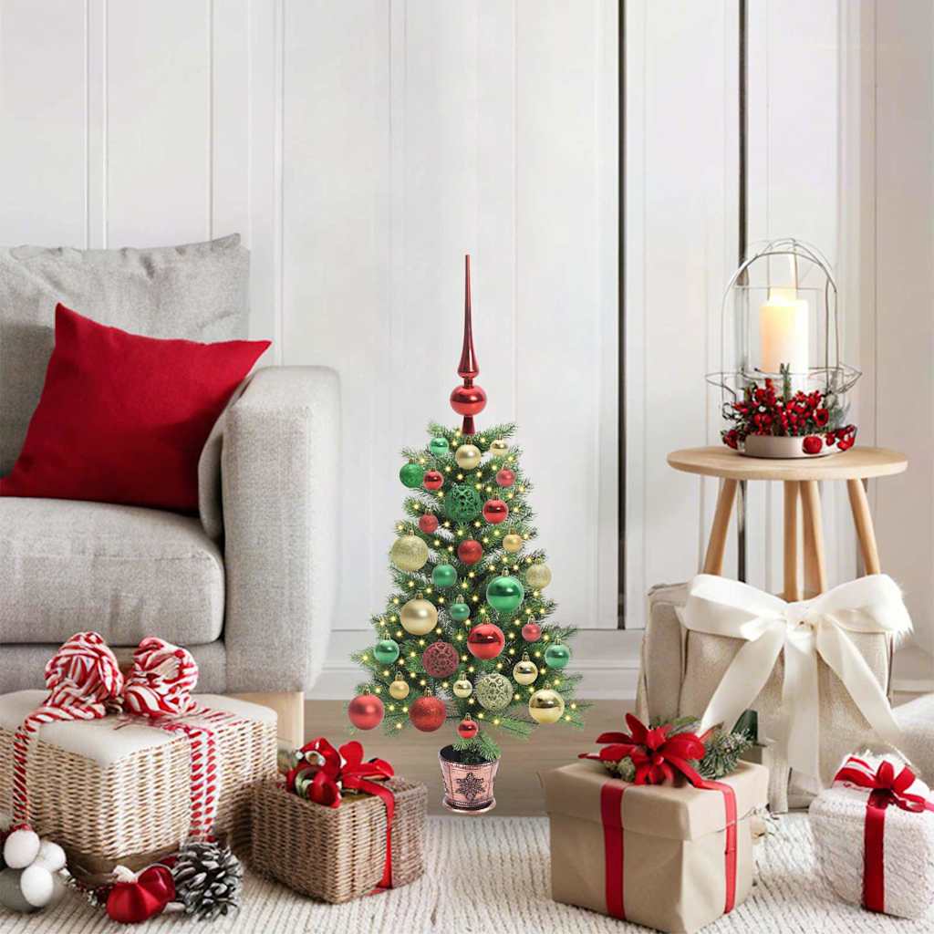 Christmas Tree with 150 LEDs with Stand Green 65 cm PE