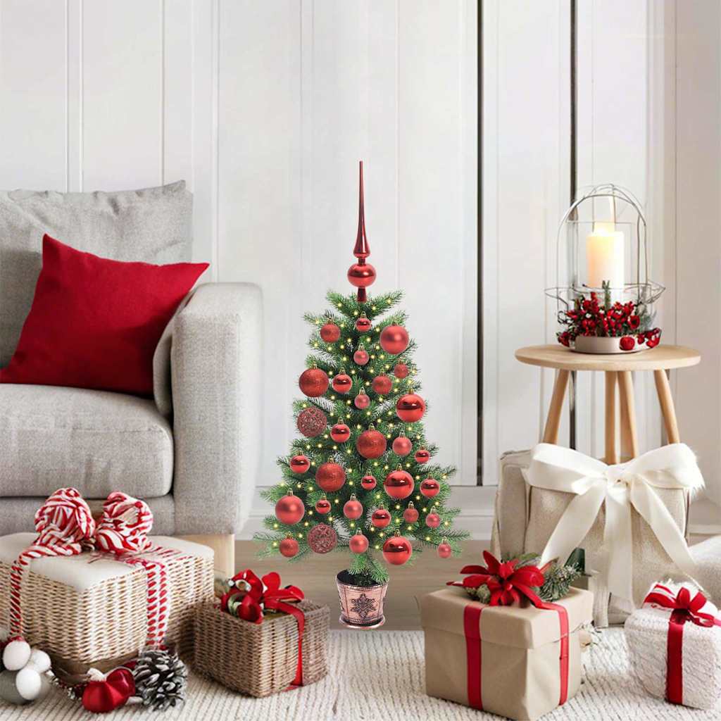 Christmas Tree with 150 LEDs with Stand Green 90 cm PE