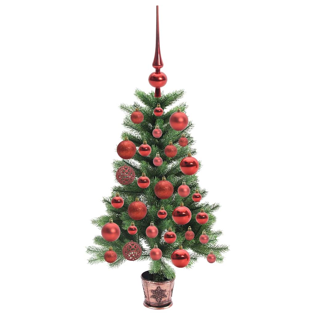 Christmas Tree with 150 LEDs with Stand Green 90 cm PE