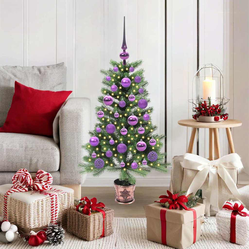 Christmas Tree with 150 LEDs with Stand Green 90 cm PE