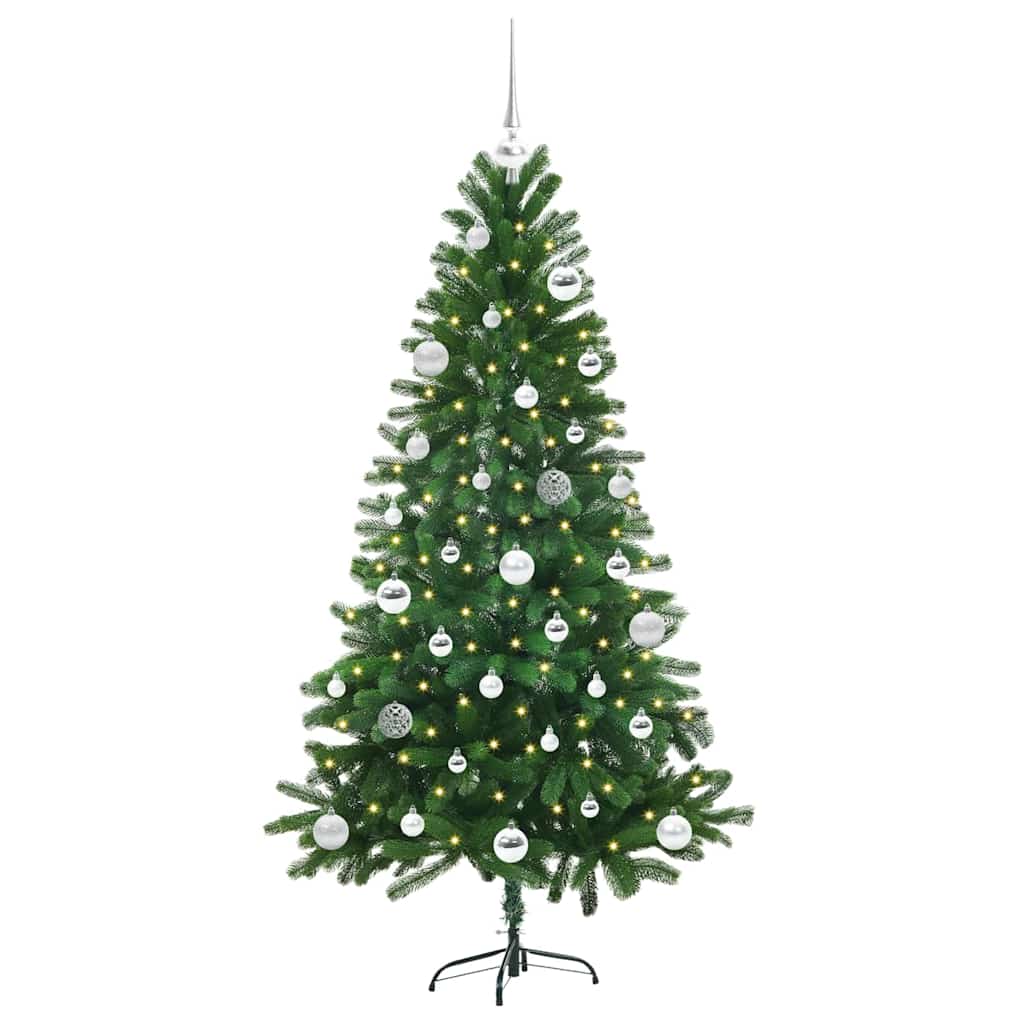 Christmas Tree with 150 LEDs with Stand Green 150 cm PE