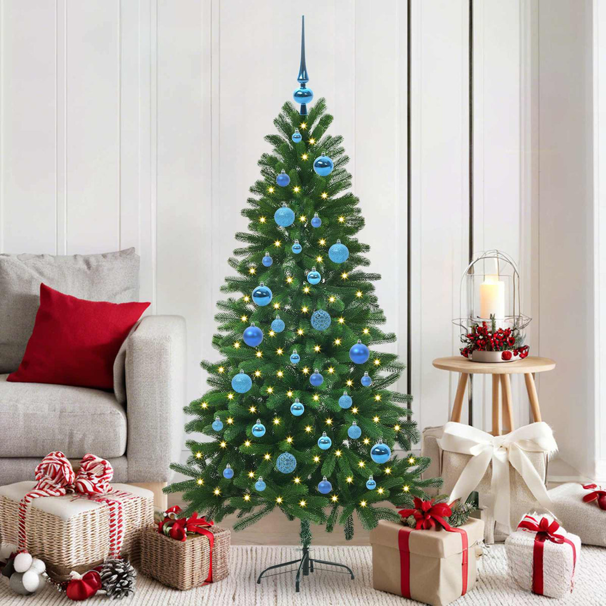 Christmas Tree with 150 LEDs with Stand Green 150 cm PE