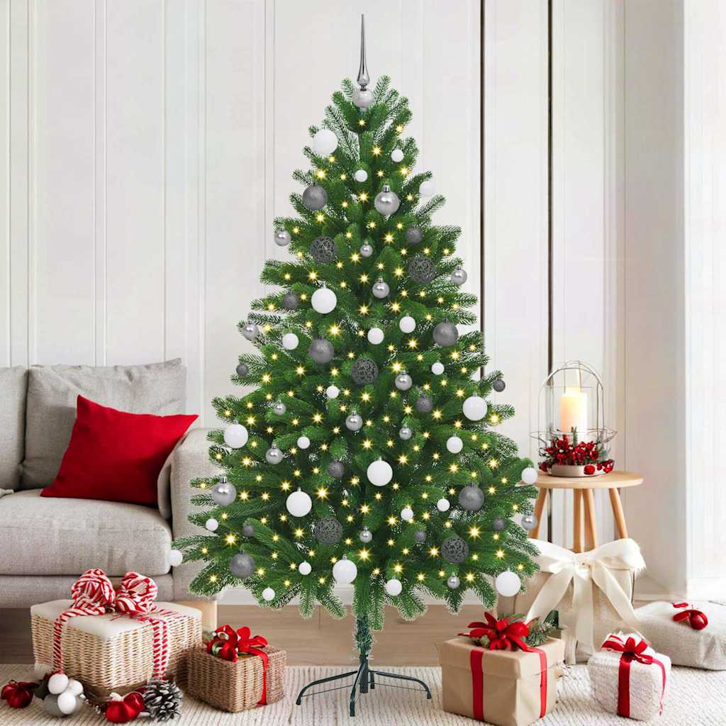 Christmas Tree with 300 LEDs with Stand Green 180 cm PE