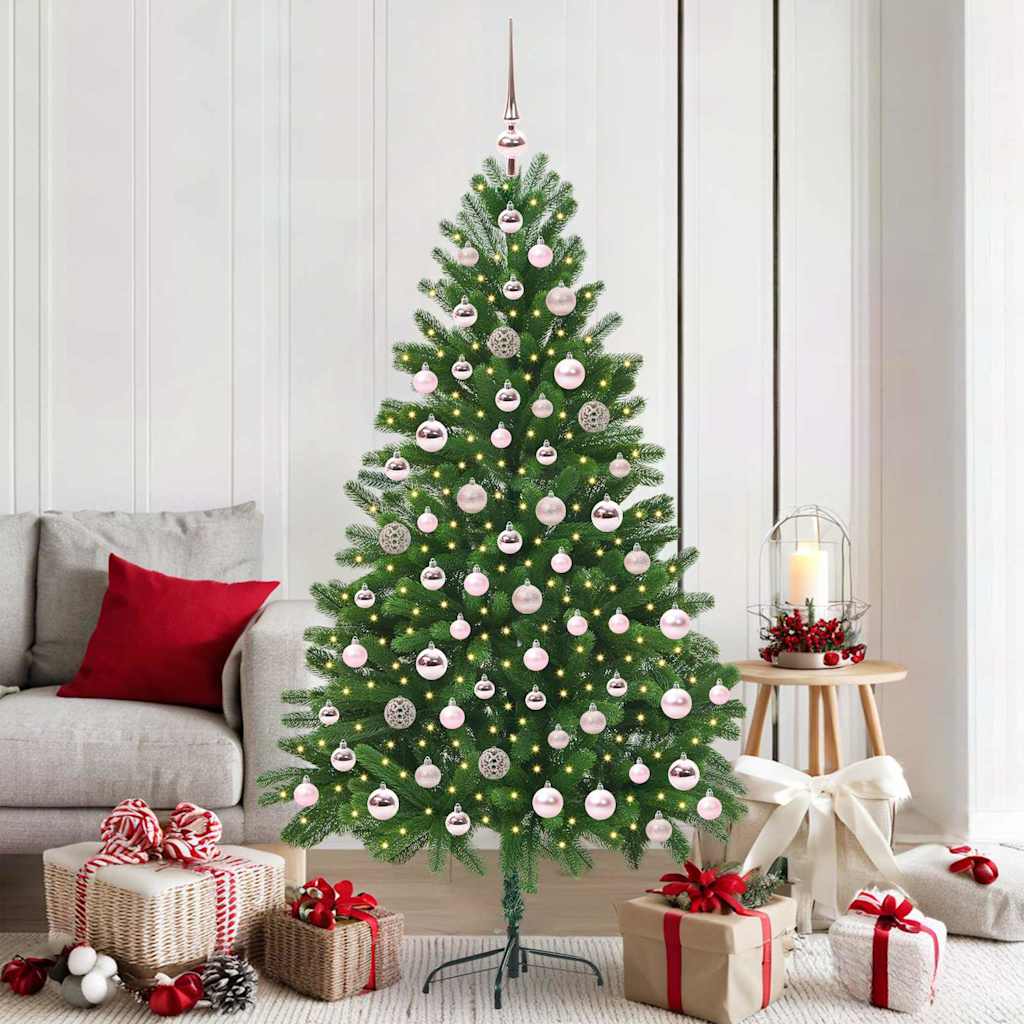 Christmas Tree with 300 LEDs with Stand Green 180 cm PE