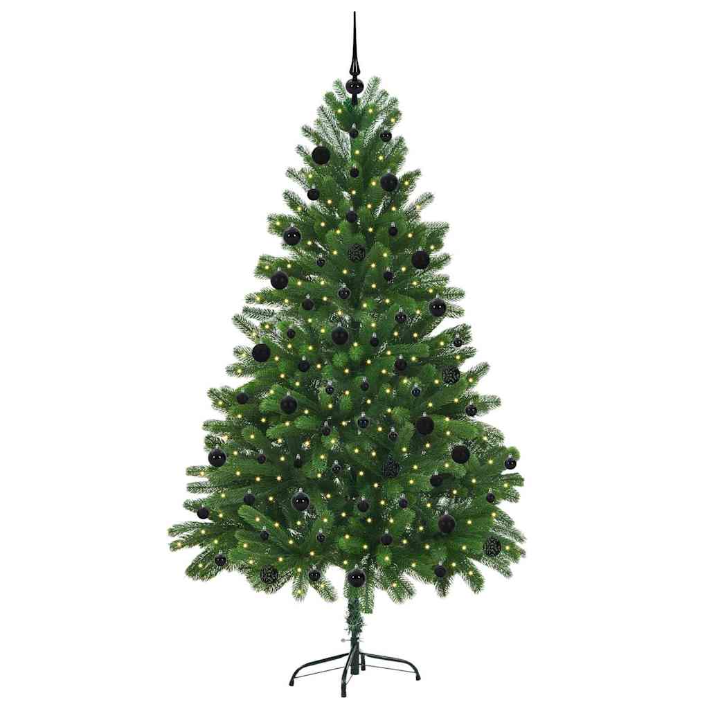 Christmas Tree with 300 LEDs with Stand Green 210 cm PE