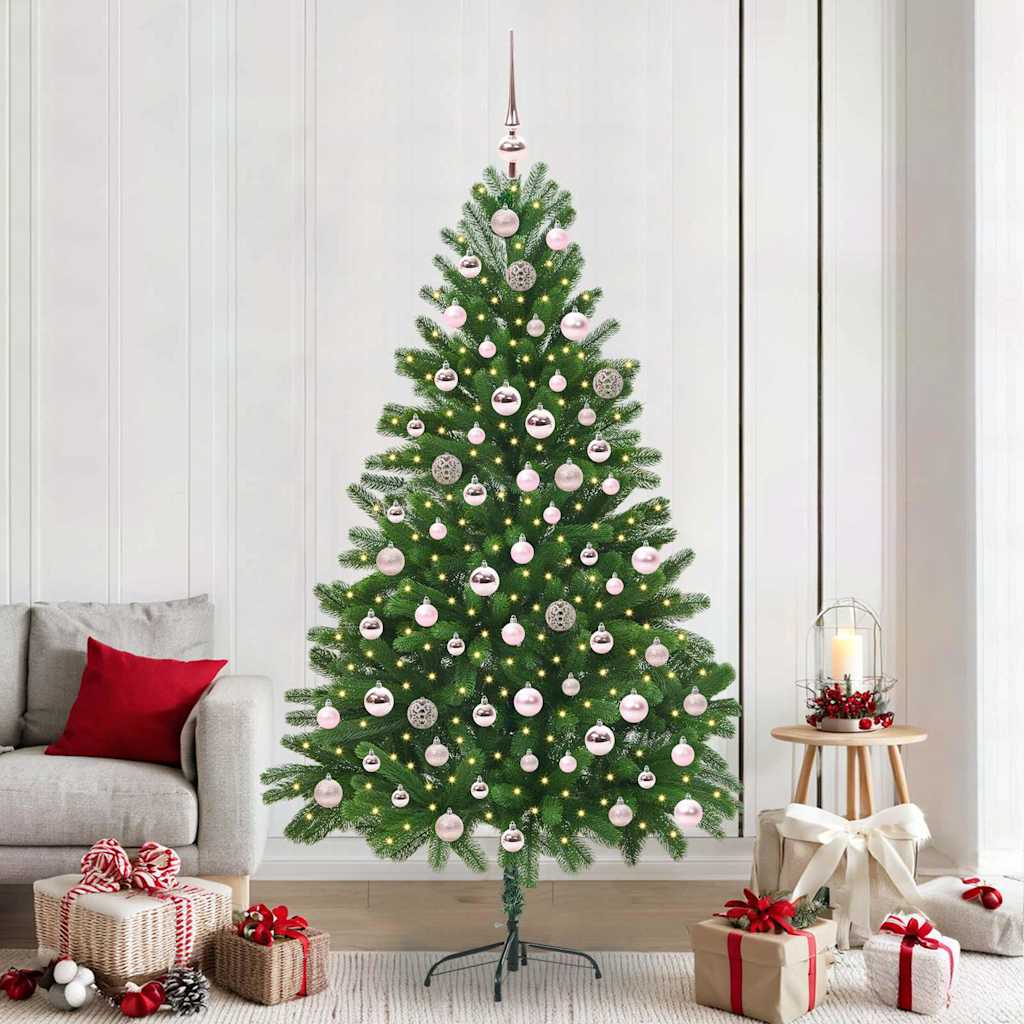 Christmas Tree with 300 LEDs with Stand Green 210 cm PE