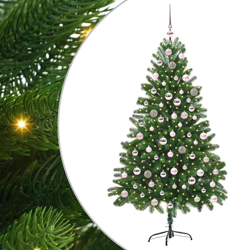 Christmas Tree with 300 LEDs with Stand Green 210 cm PE