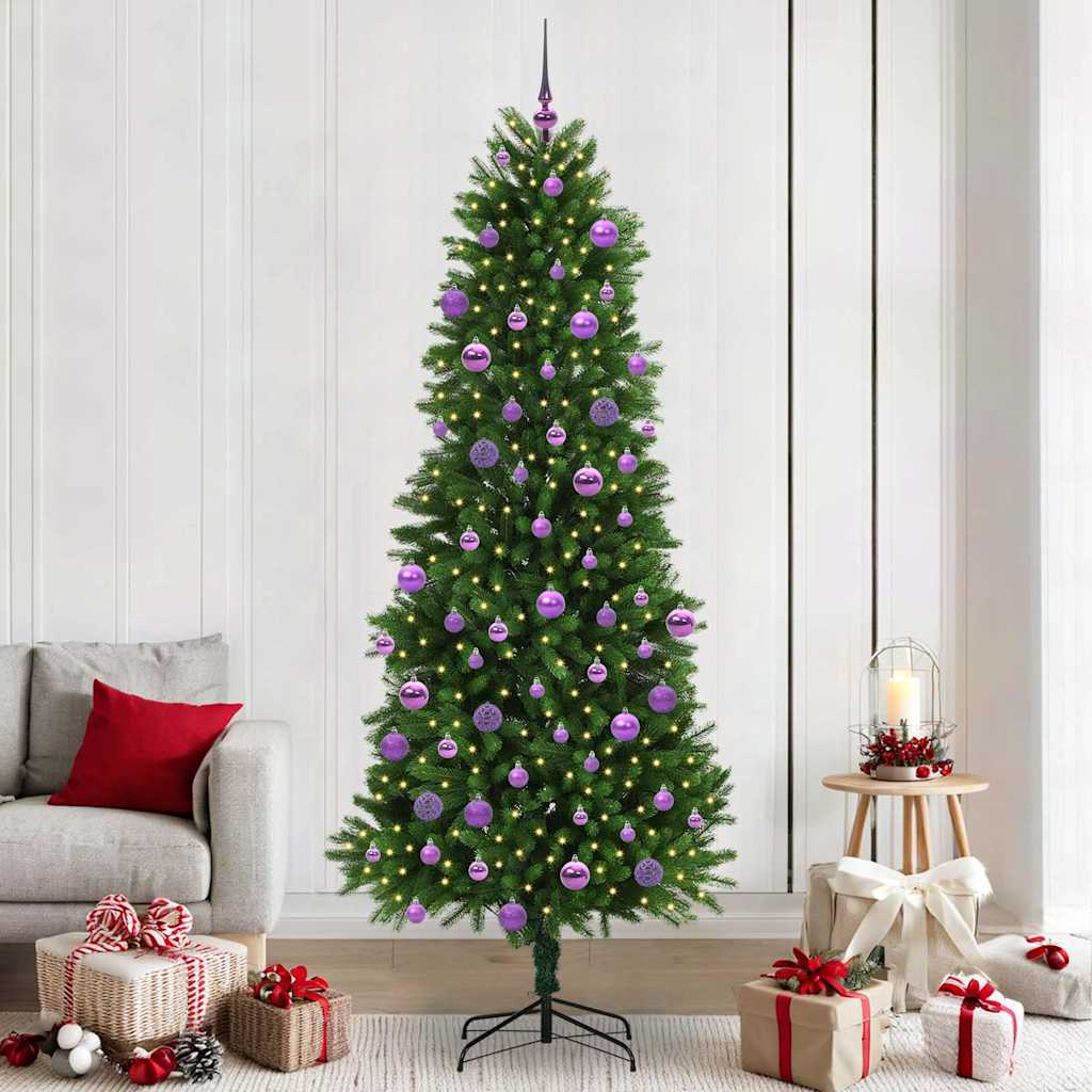 Christmas Tree with 300 LEDs with Stand Green 240 cm PE