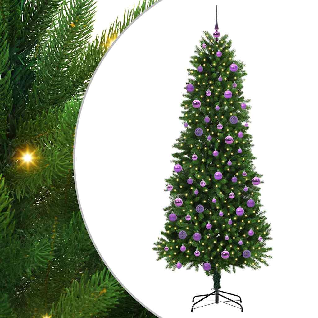 Christmas Tree with 300 LEDs with Stand Green 240 cm PE