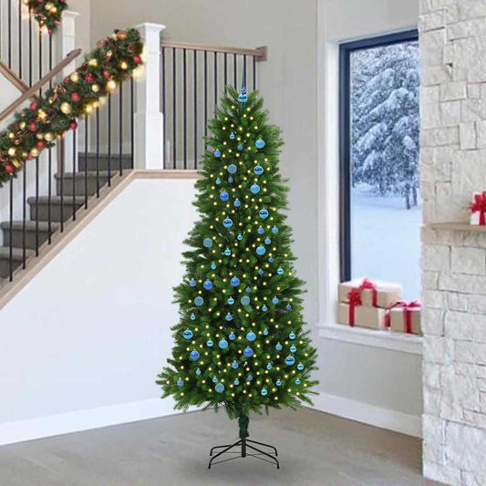 Christmas Tree with 300 LEDs with Stand Green 240 cm PE