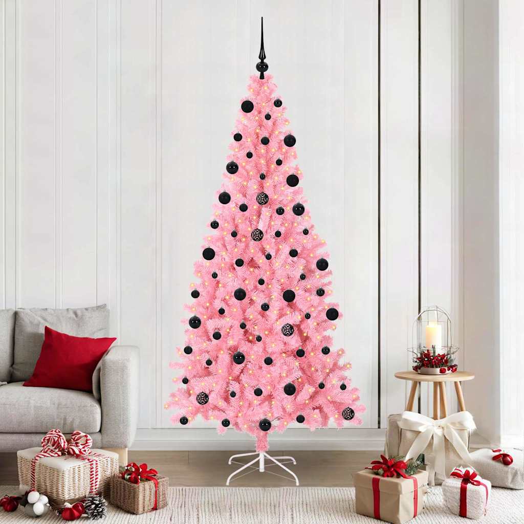 Christmas Tree Pink 210 cm PVC