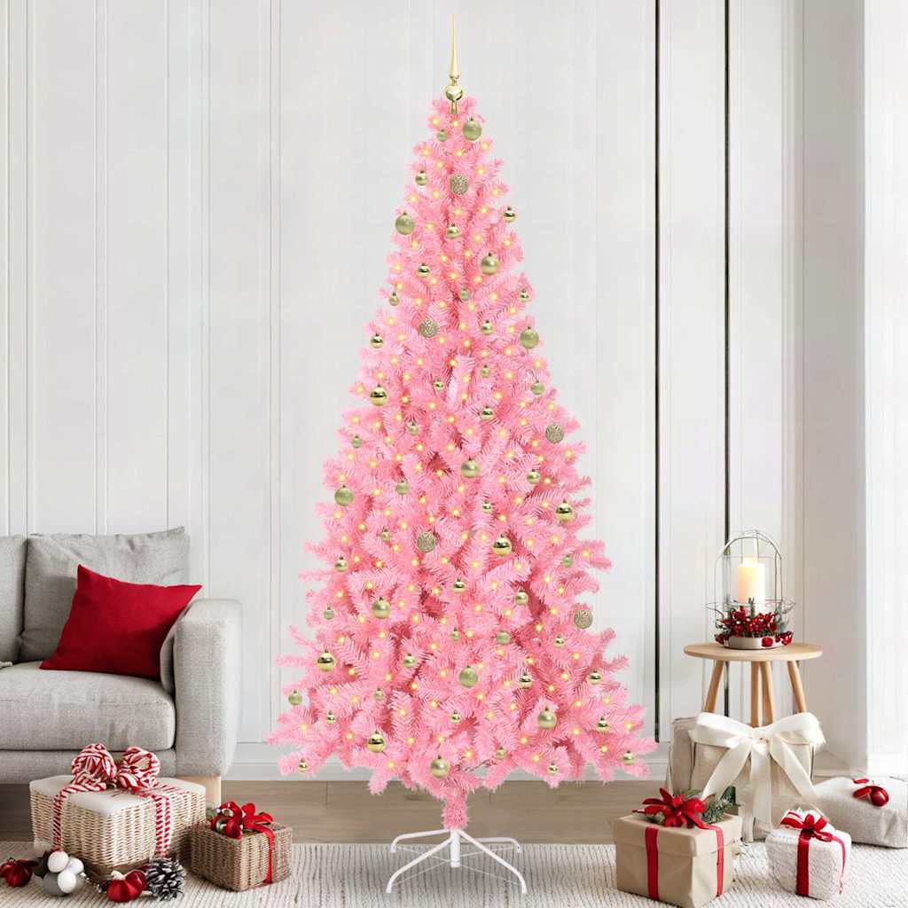 Christmas Tree Pink 240 cm PVC