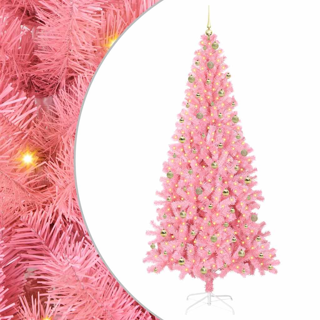 Christmas Tree Pink 240 cm PVC