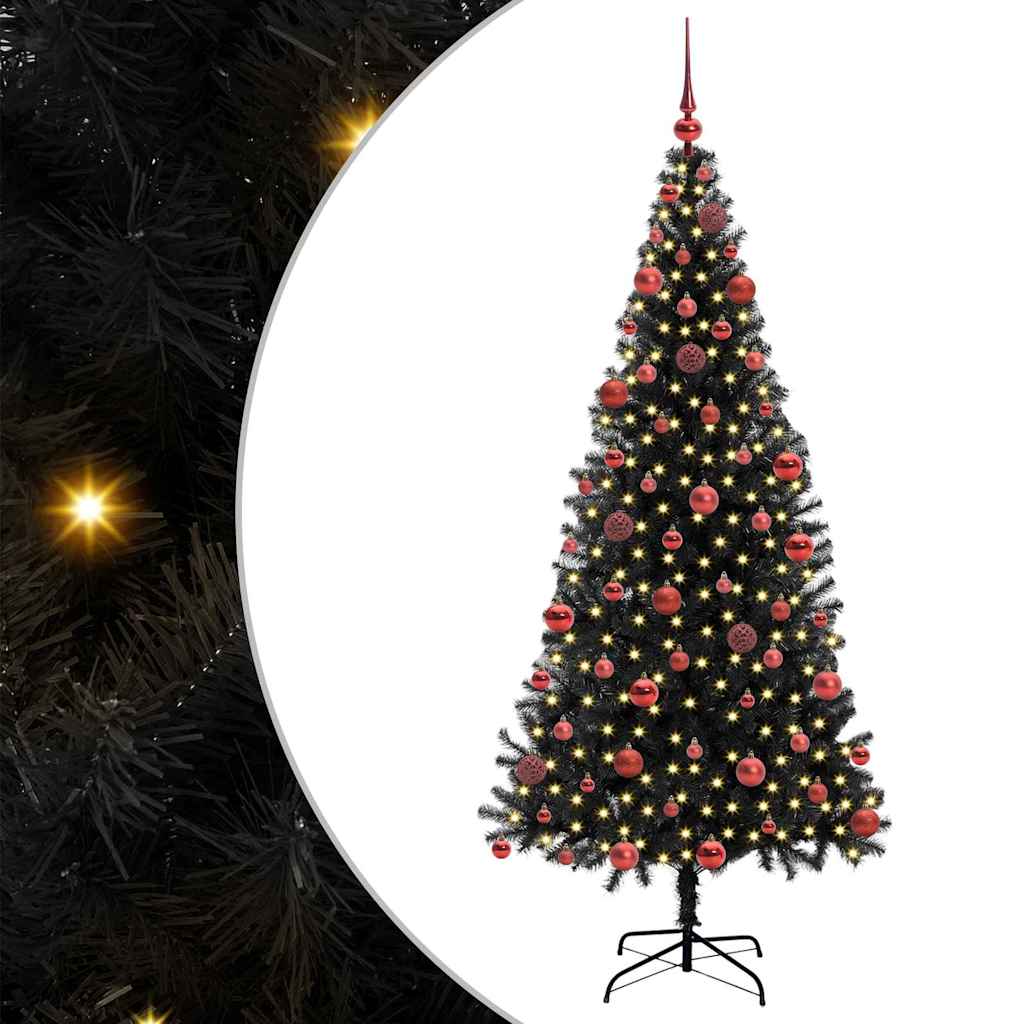 Christmas Tree Black 180 cm PVC
