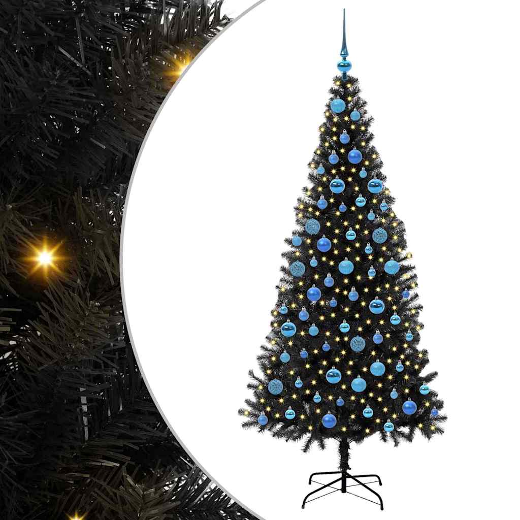 Christmas Tree Black 180 cm PVC