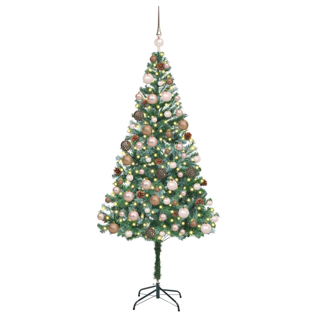 Artificial Christmas Tree with Stand Green 180 cm PVC and Steel