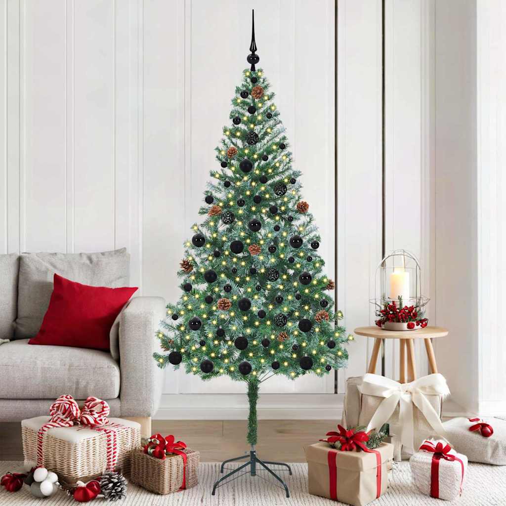 Artificial Christmas Tree with Stand Green 180 cm PVC and Steel