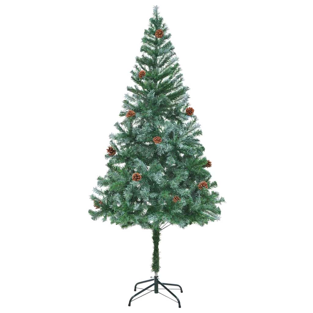Artificial Christmas Tree with Stand Green 180 cm PVC and Steel