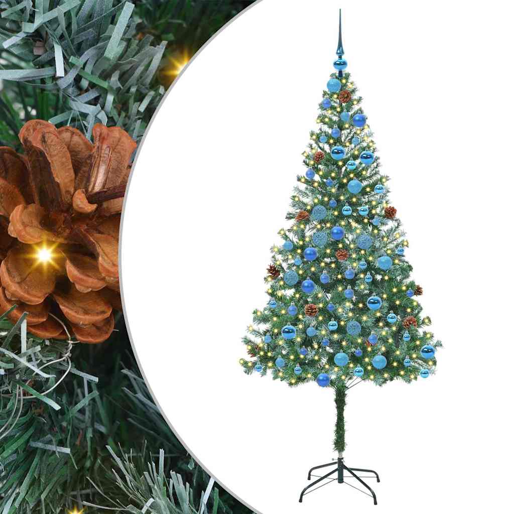 Artificial Christmas Tree with Stand Green 180 cm PVC and Steel