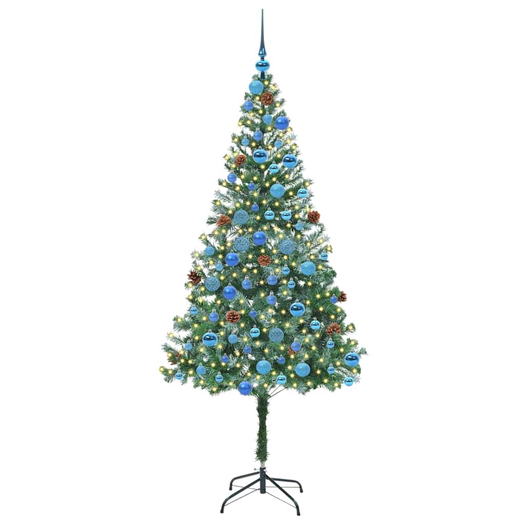 Artificial Christmas Tree with Stand Green 180 cm PVC and Steel
