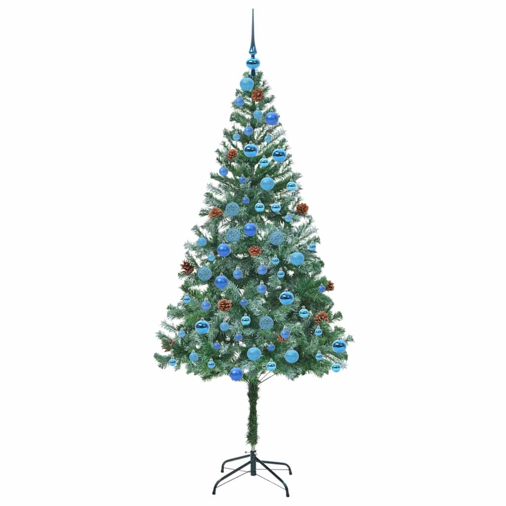 Artificial Christmas Tree with Stand Green 180 cm PVC and Steel