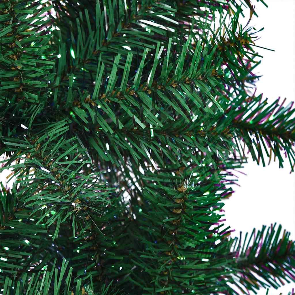 Artificial Pre-lit Christmas Tree Green 210 cm PVC and Metal