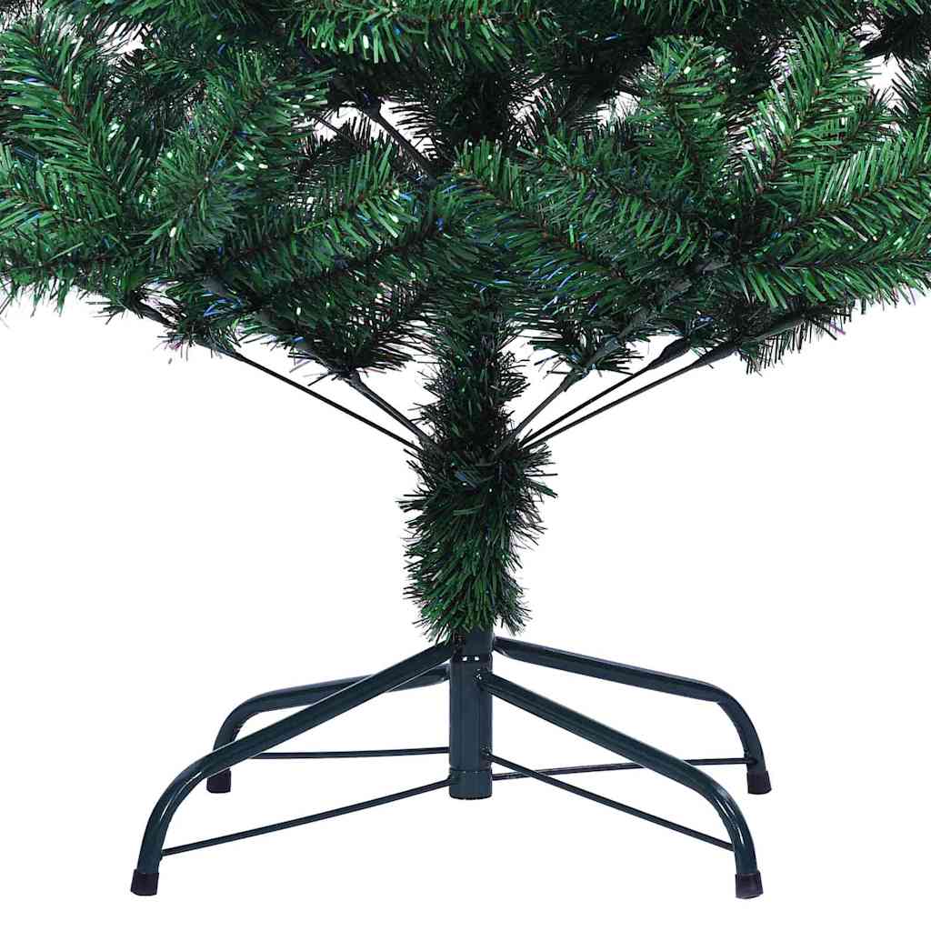 Artificial Pre-lit Christmas Tree Green 240 cm PVC and Metal
