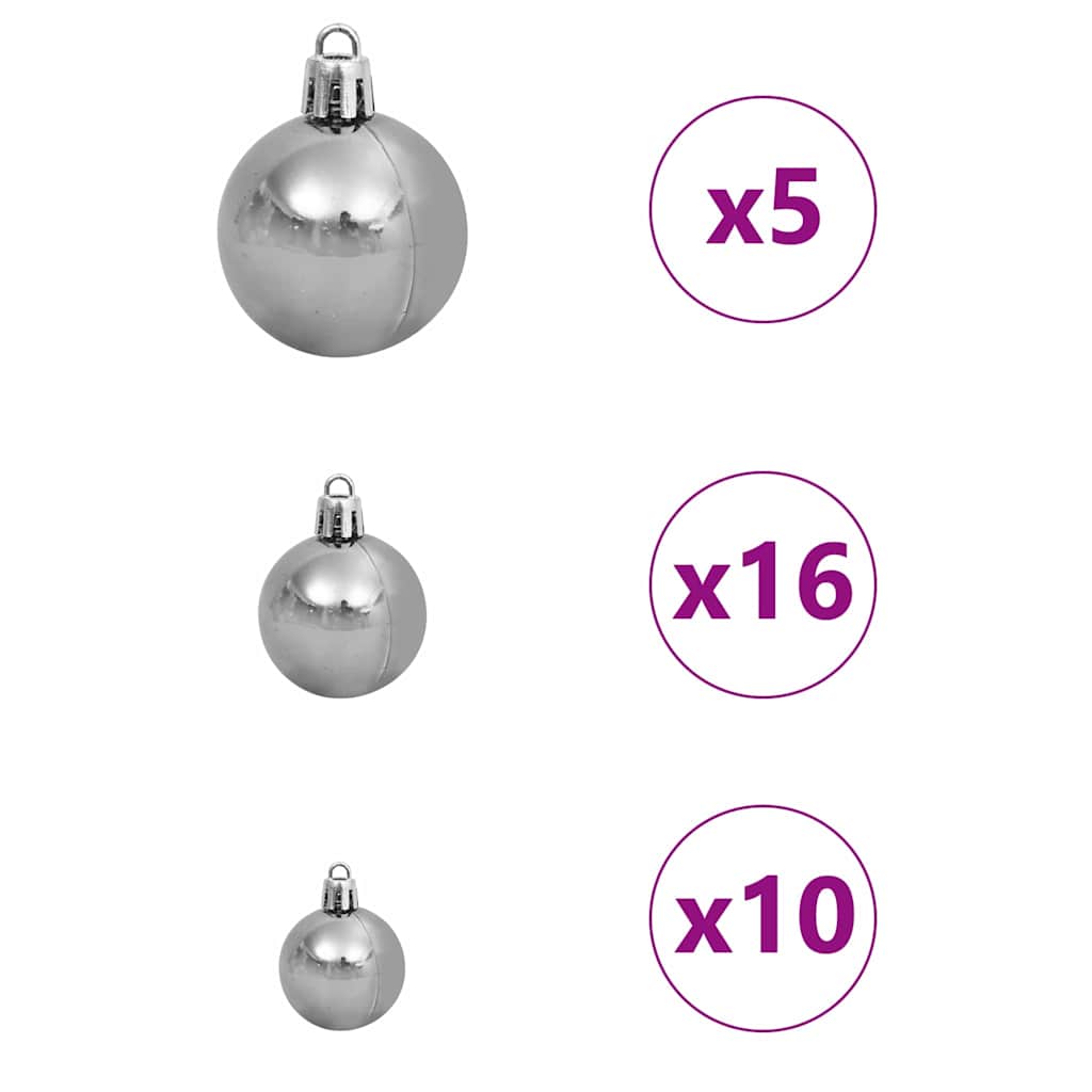 Artificial Pre-lit Christmas Tree Green 240 cm PVC and Metal