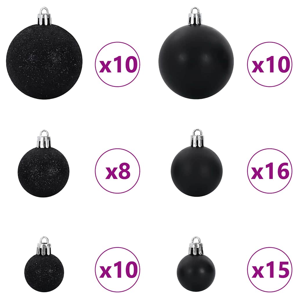 Artificial Christmas Tree Snow Flocked with LED Light 210 cm