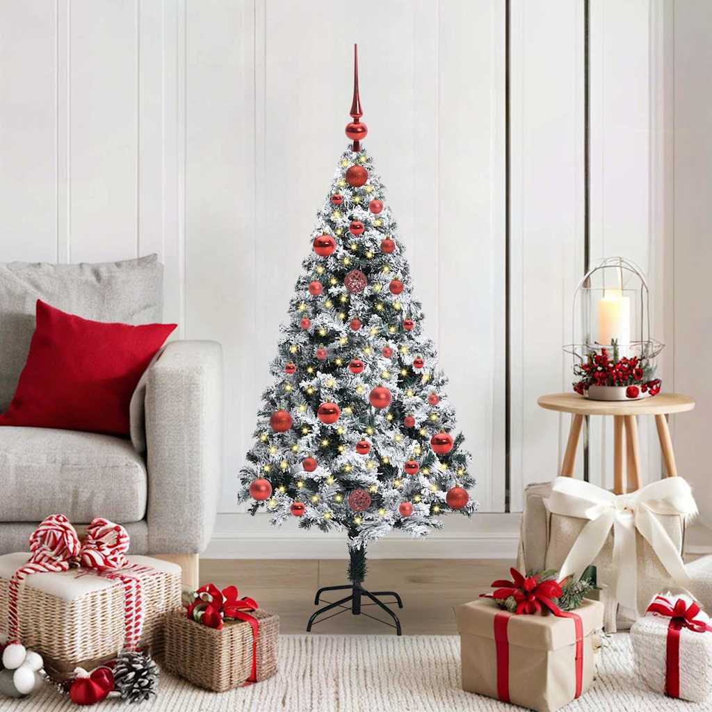 Artificial Christmas Tree with 150 LEDs with Stand White 120 cm