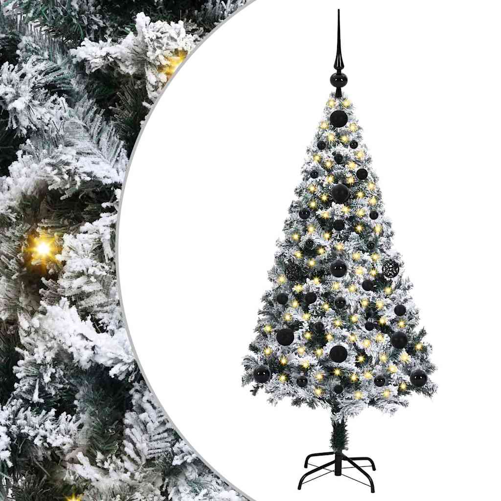 Artificial Christmas Tree with 150 LEDs with Stand White 120 cm