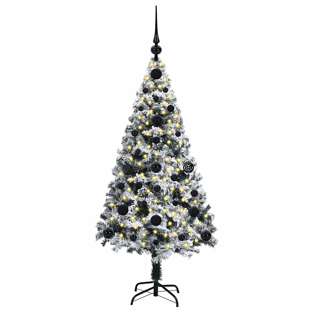Artificial Christmas Tree with 150 LEDs with Stand White 120 cm