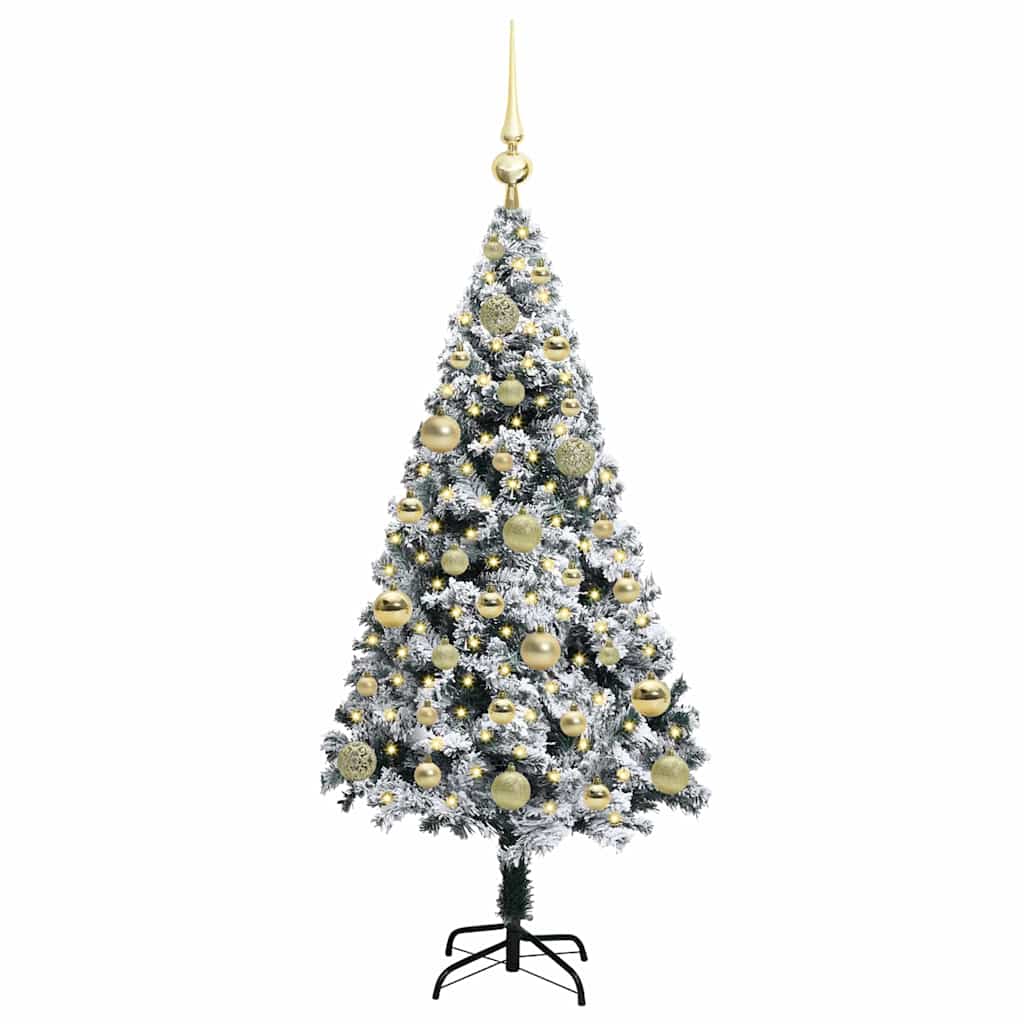 Artificial Christmas Tree with 150 LEDs with Stand White 120 cm