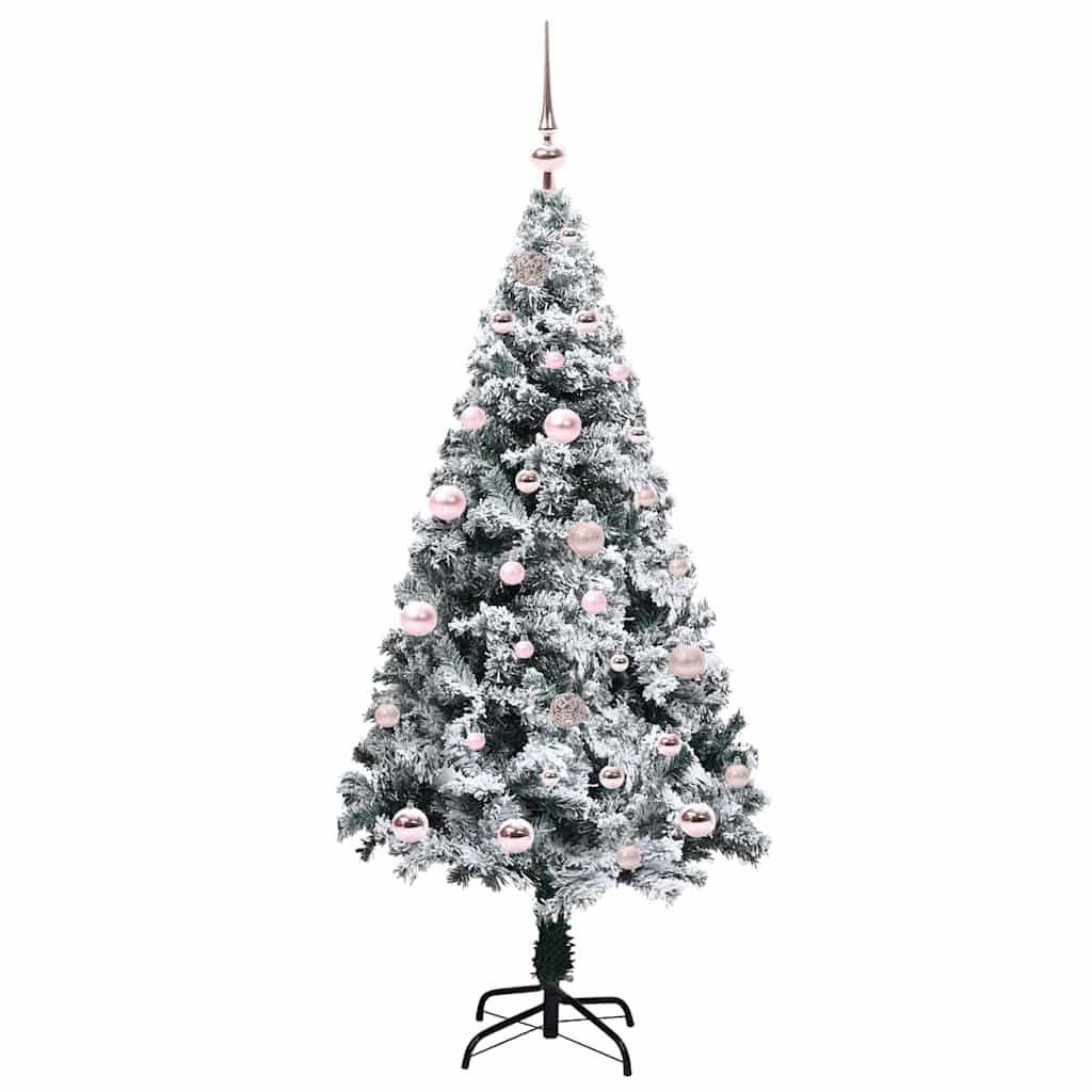 Artificial Christmas Tree with 150 LEDs with Stand White 150 cm